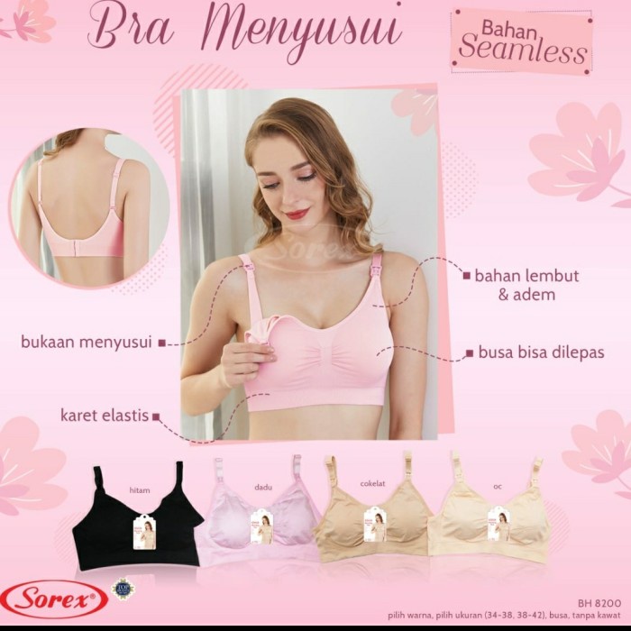 [MURAH] [COD] BH Bra menyusui Nursing Sorex 8200 Original Termurah - free size 34 38