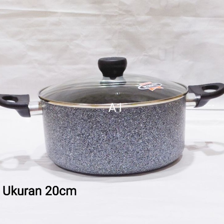 A1 Panci Keramik Ducth Oven 20cm Maxim Alat Masak Serbaguna