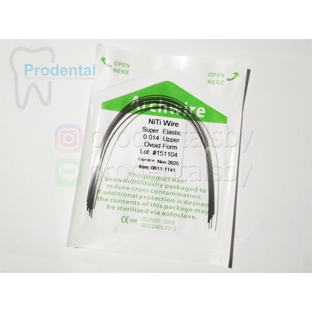 Kawat Gigi Niti / Kawat Behel Upper Ukuran 0.14 (isi 10 pcs)