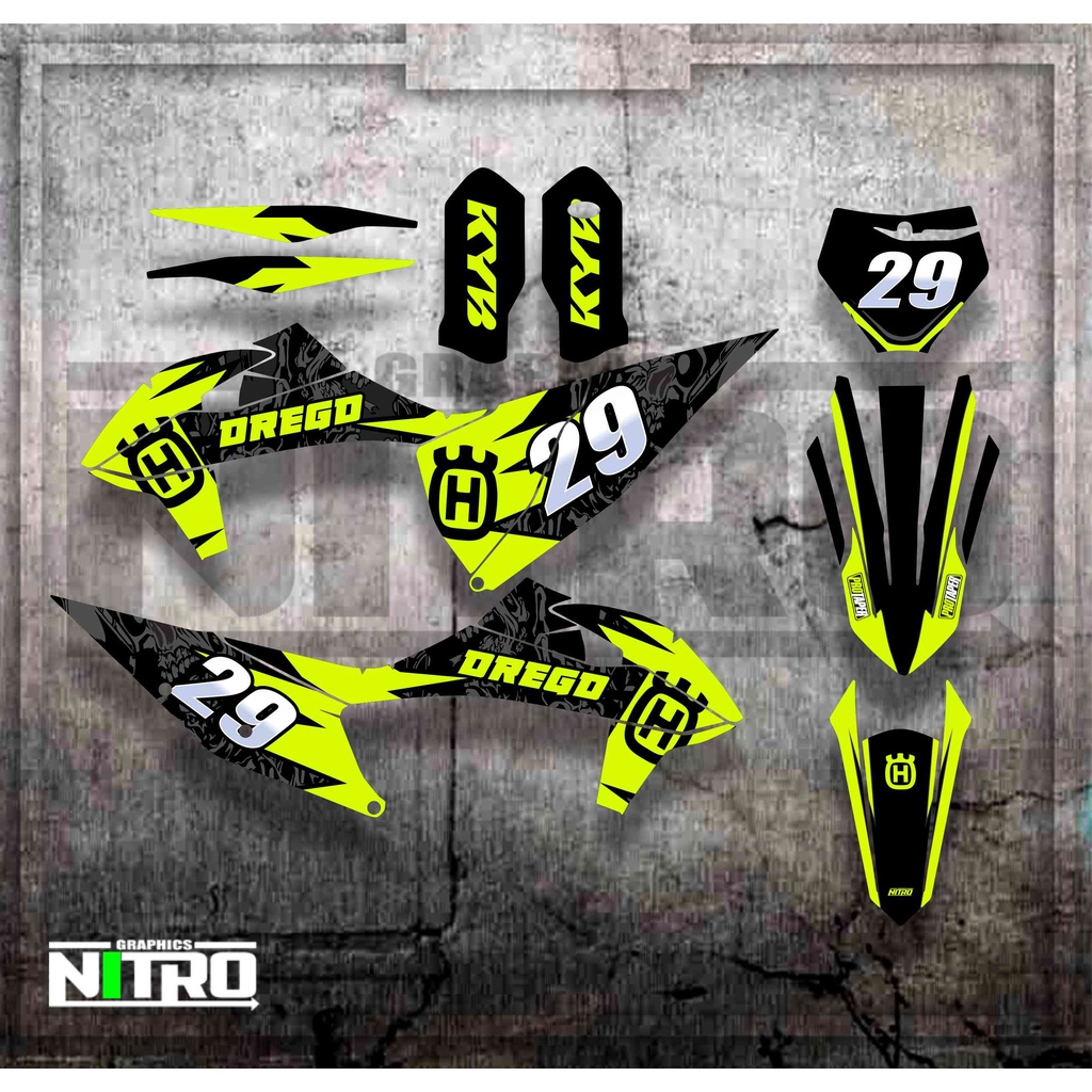 STICKER STIKER DECAL KTM 250-450 REDBULL BISA JUGA UNTUK CRF KLX YZ WR GORDON DLL