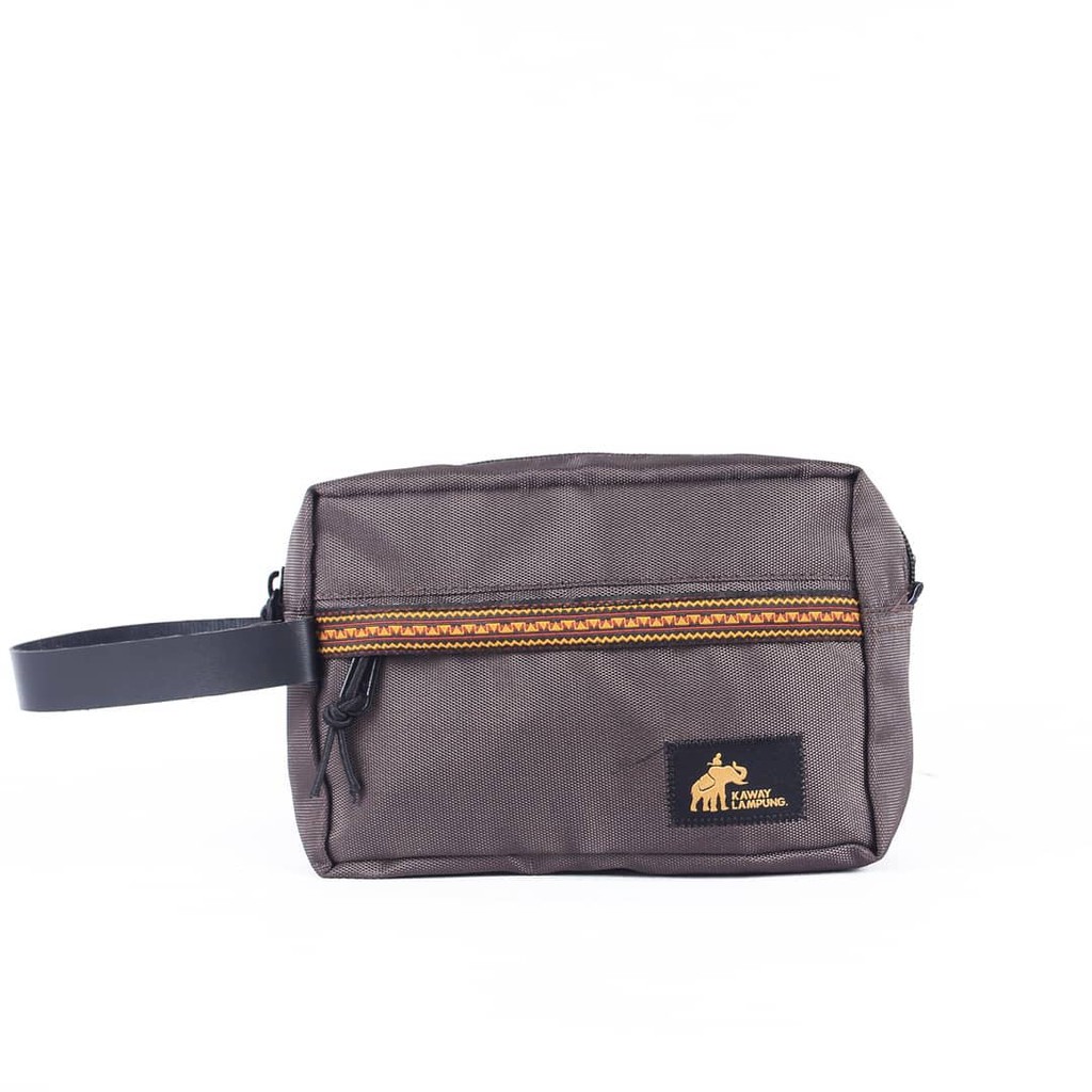 HAND BAG/CLUTCH TAPIS PRIA WANITA - KAWAY MINO BROWN