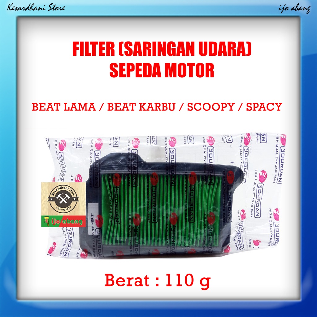 Filter Saringan Udara Motor Air Filter HONDA Beat Lama Karbu Scoopy Spacy Karburator