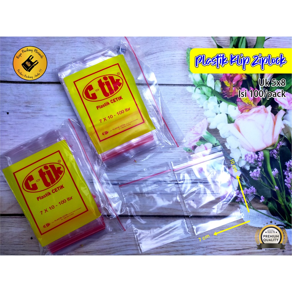 Plastik Klip Cetik Ziplock Uk 7x10 Pelastik Obat | plastik pe klip makanan promo