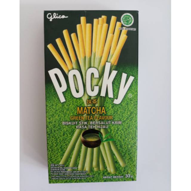 

Pocky pocky snack biscuit Matcha green tea flavour 33 gr