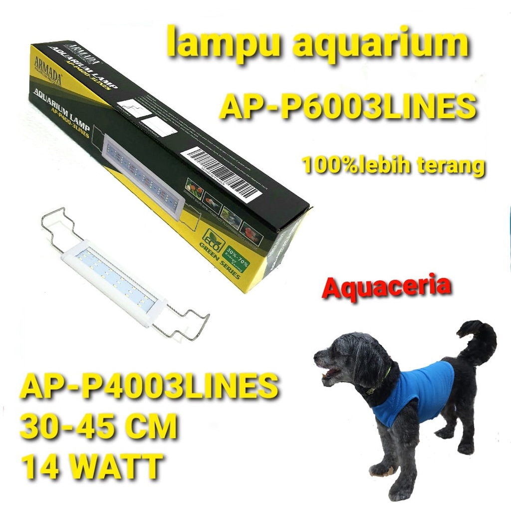 lampu led aquarium duduk armada AP-P4003LINES SUPER TERANG TERMURAH