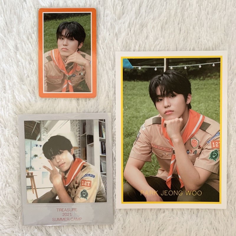 TREASURE 2021 SUMMER CAMP PARK JEONGWOO MEMBER SET PHOTOCARD PC POLA POLAROID POSTCARD