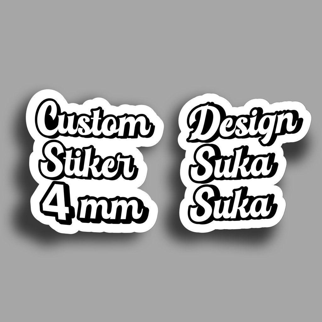 Cetak Stiker Custom Cutting Anti Air Motor Olshop