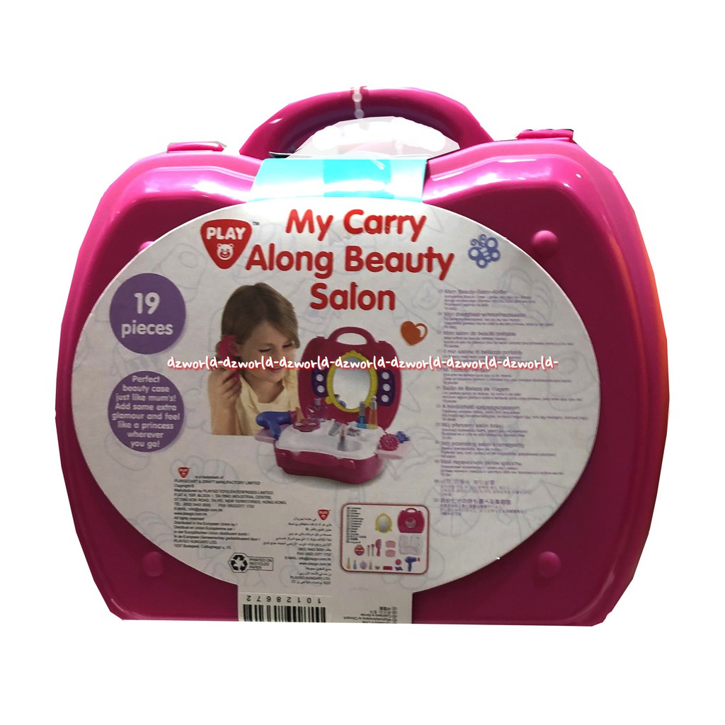 Play Go My Carry Along Market Portable Tas Mainan Anak Make up 19pcs