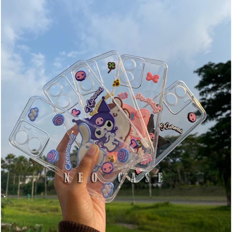 Vivo Y16 Y35 Y02S/ Softcase Transparan 3D Timbul Camera Protect Vivo Y16 Y35 Y02S / Case Vivo Y16 Y3