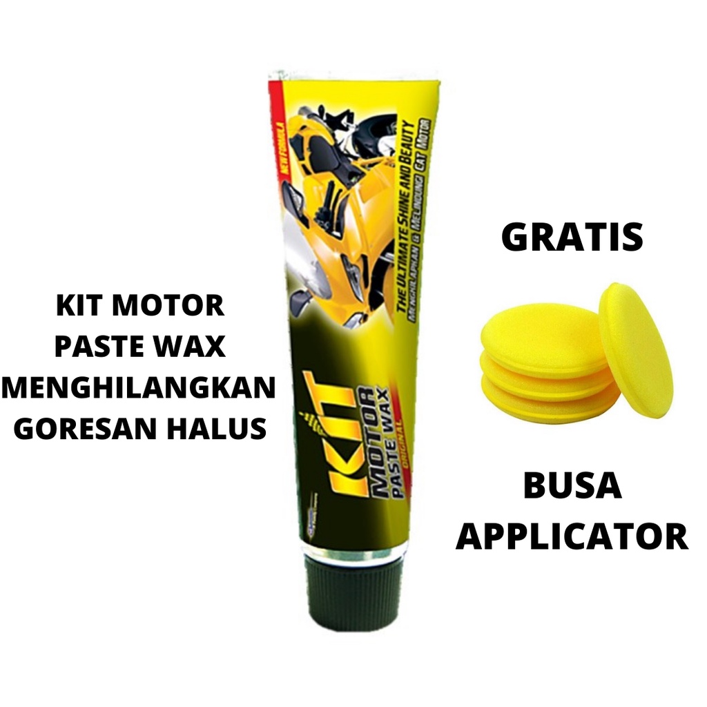 KIT ORIGINAL ODOL GRATIS BUSA APPLICATOR Kit Pasta Wax Original &amp; Kit Odol Motor 60 Gram Pengkilap