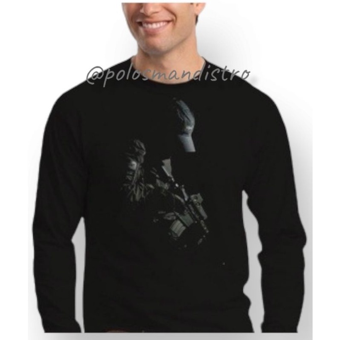 kaos Distro SNIPER PRAJURIT KAOS MARINIR LENGAN PANJANG