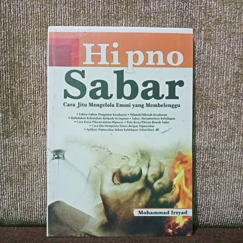 Hipno sabar, Cara jitu mengelola emosi yang membelenggu.   r5