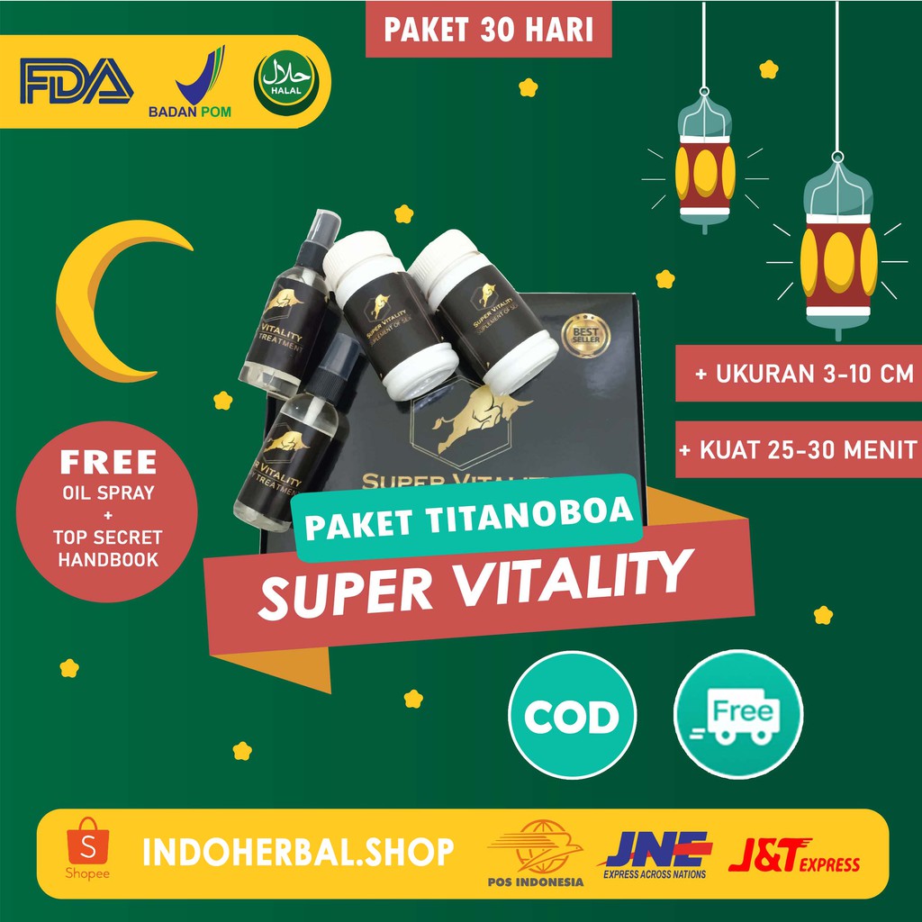 [PROMO] SUPER VITALITY - PENAMBAH STAMINA DAN VITALITAS PRIA ALAMI ASLI HERBAL
