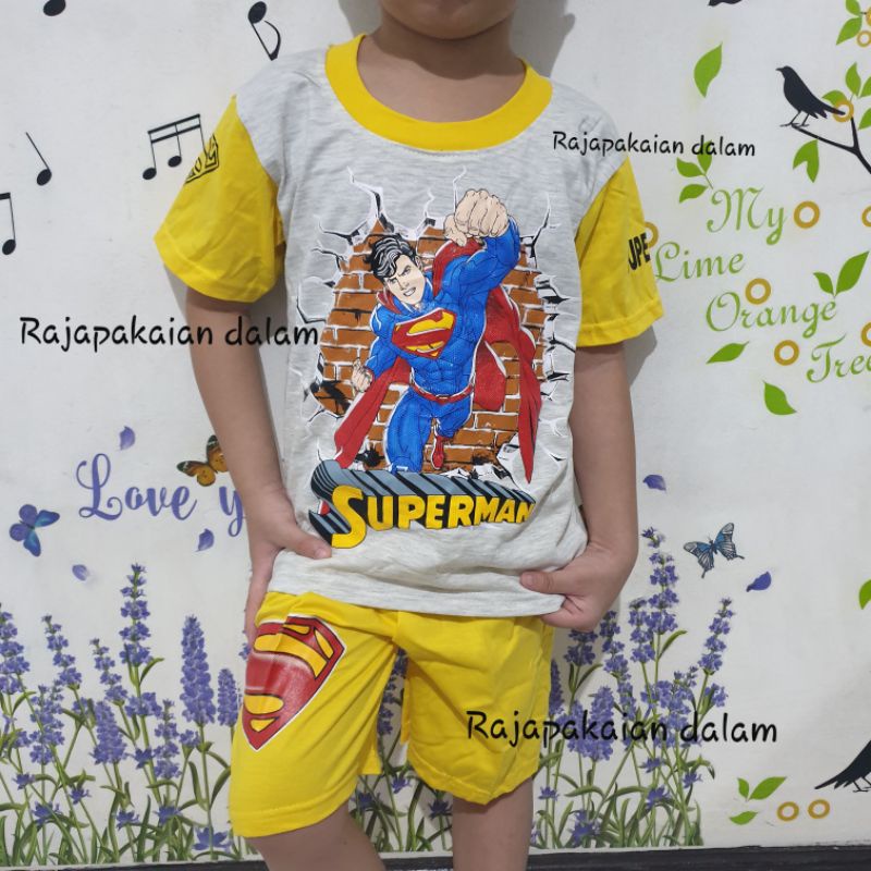 Setelan anak laki laki Superman 3-9 tahun 3331