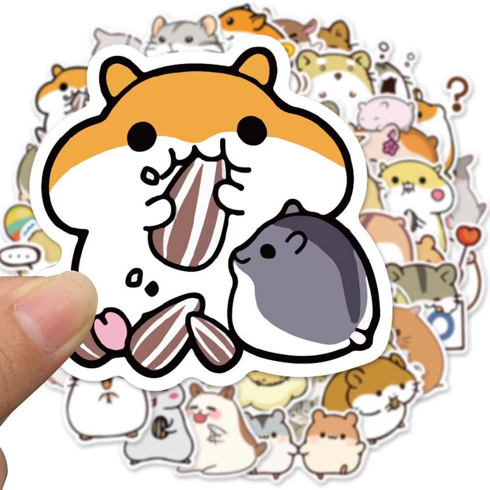 

Stiker Kartun Hamster Lucu isi 24 pcs