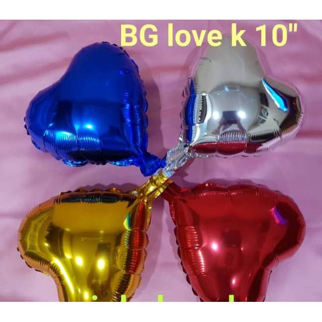 Balon Foil Hati Mini Ukuran 10inc