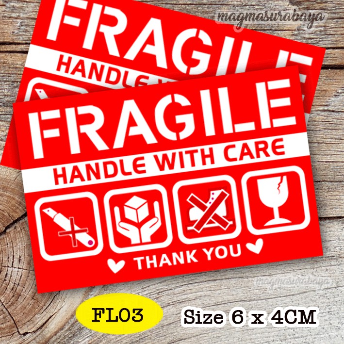 

Fragile Logo 6 x 4cm