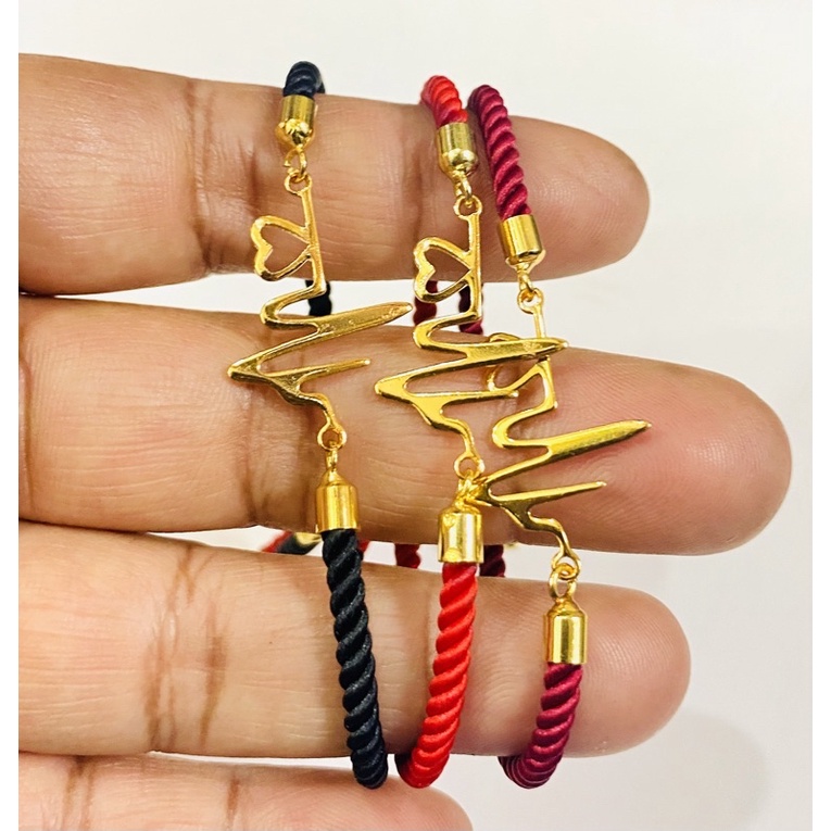 gelang wanita//gelang serut//gelang tali//gelang lapis emas