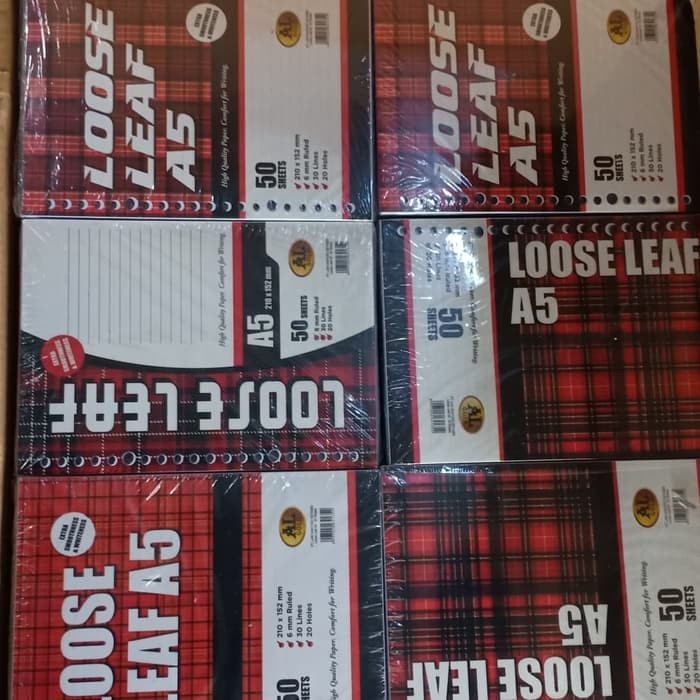 

Loose Leaf A5 50 garis ALGold