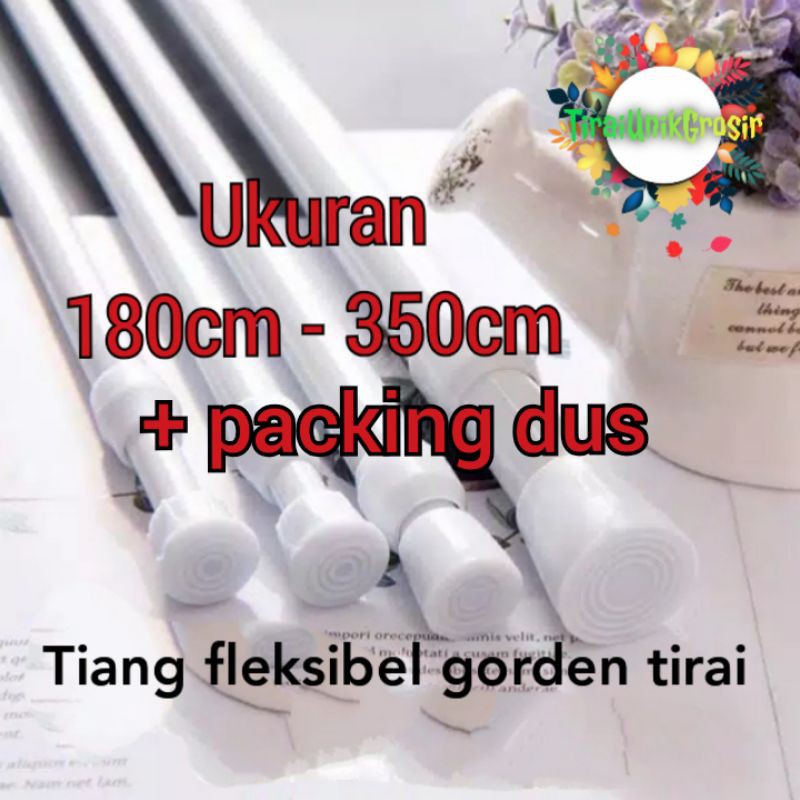 TIANG FLEKSIBEL GORDEN 185CM-350CM REL RELL BATANG GORDEN GRORDYN HORDENG