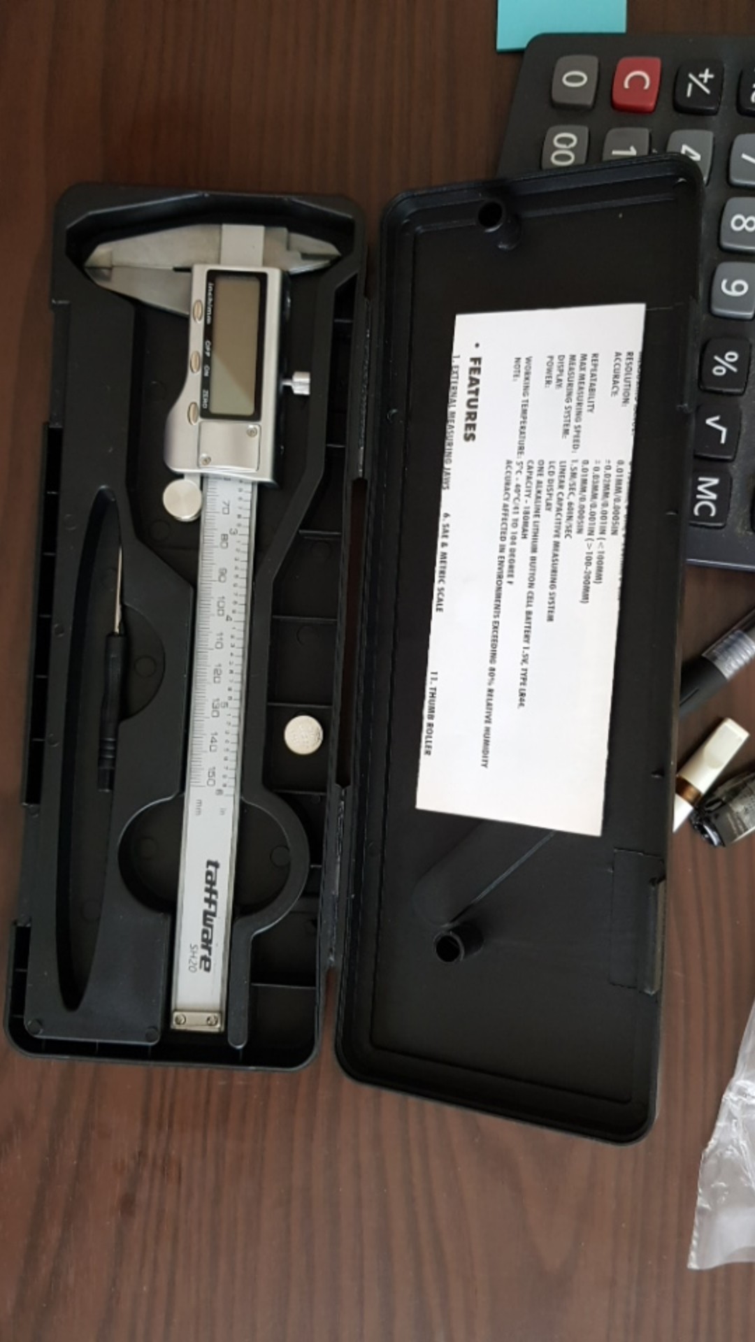 Jangka Sorong Digital Lcd Vernier Caliper Micrometer 15cm - Sh20