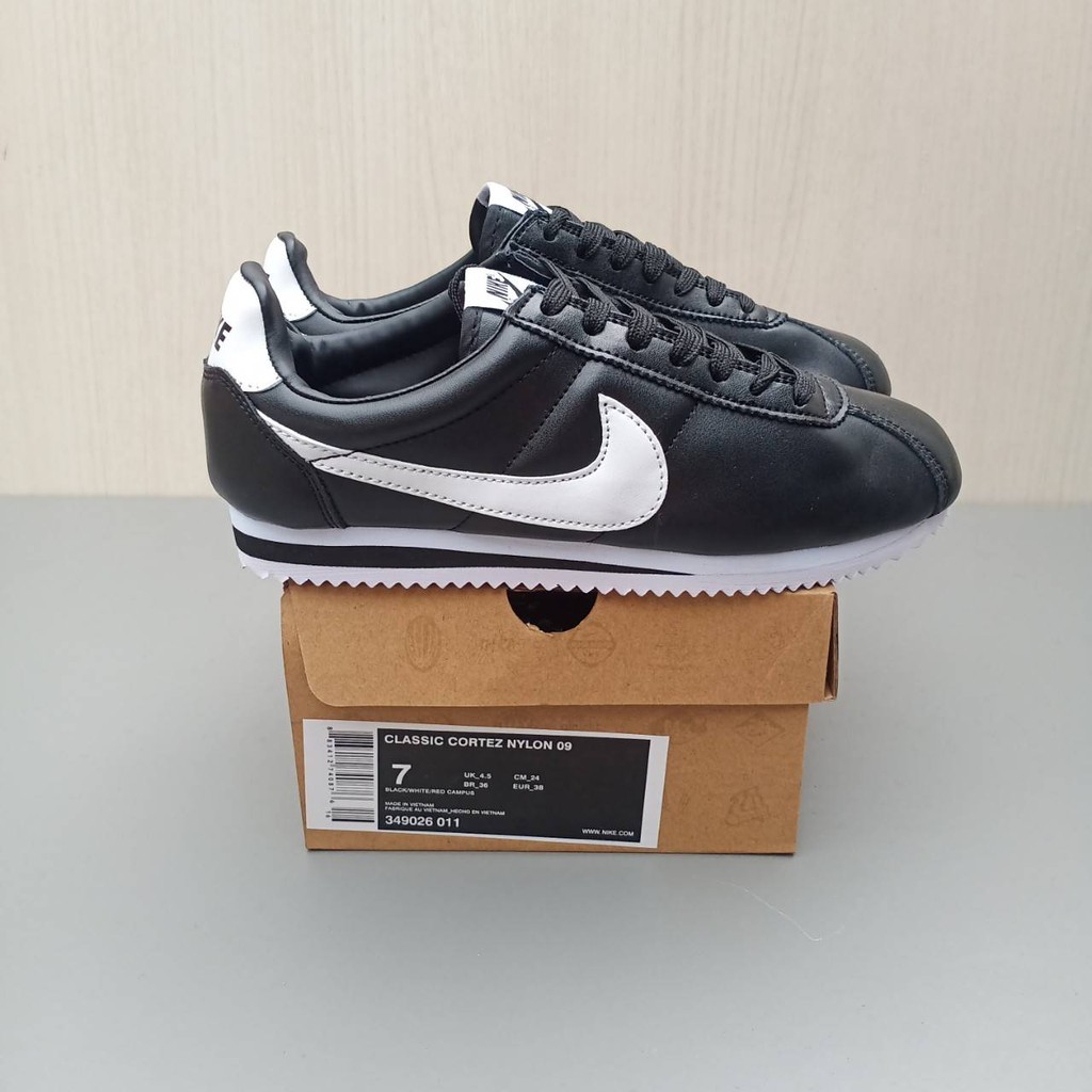 cortez nylon black
