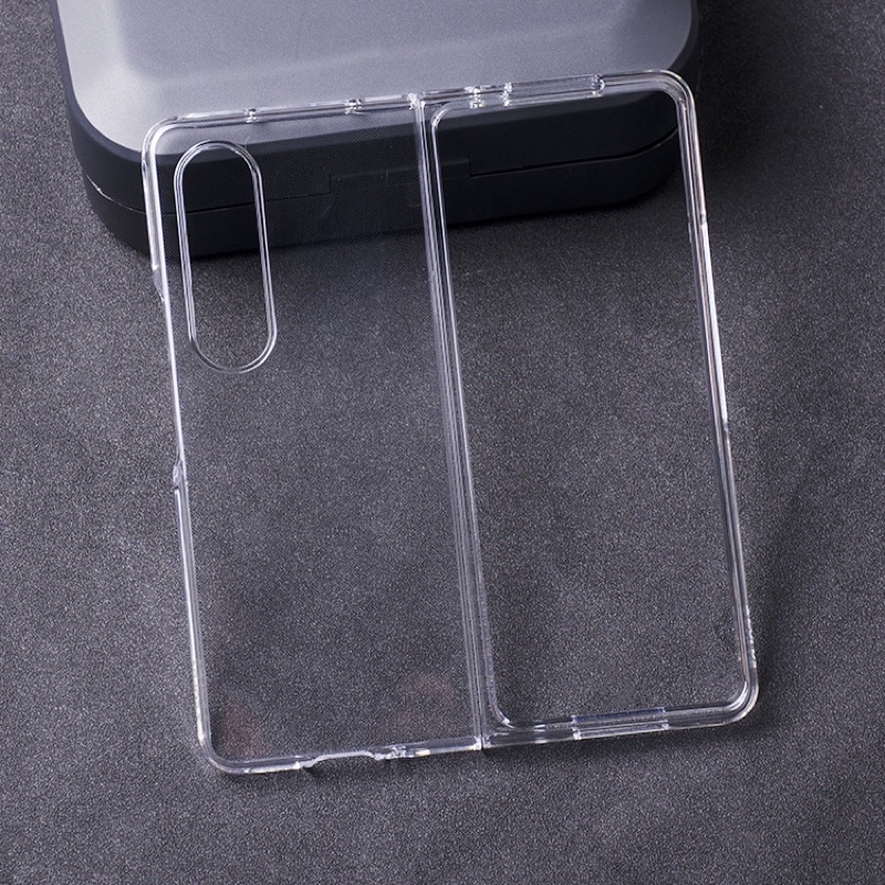 Casing Polos Samsung Z Fold 6 5 4 ZFlip5 ZFlip4 5G Z Fold 3 5G Z Flip 4 5G Z Flip 3 5G ZFold 5 ZFlip5 Flip5 Fold5 Fold6 Flip6 Z Flip 6 - Case Transparant Anti Crack Akrilik Fuze