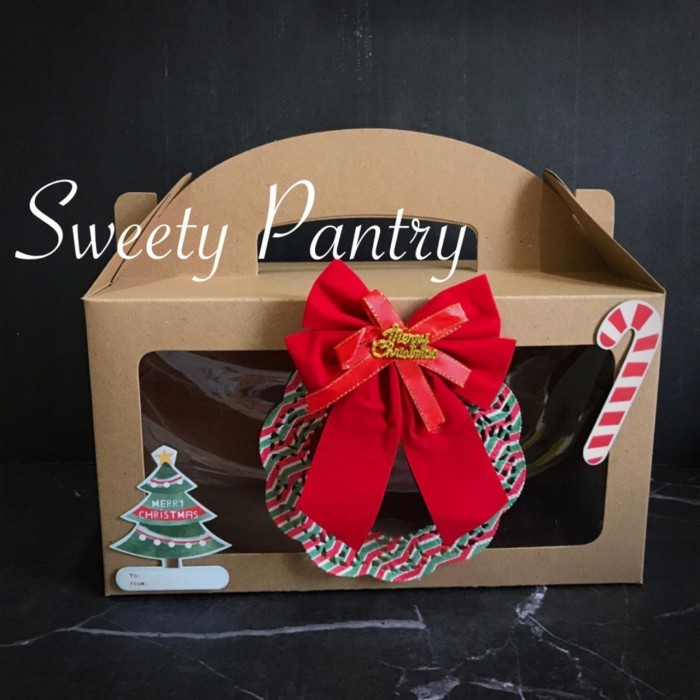 

TERBARU TB291416 -Dus toples / box kue kering 500 gr set 4 uk 29x14x16cm Brown