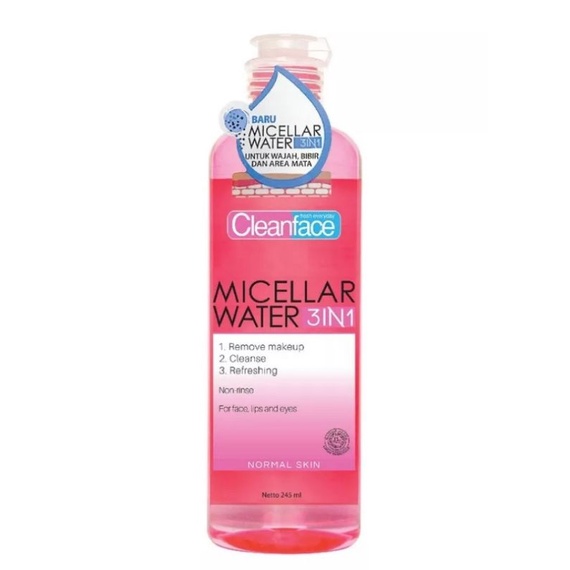 OliveShop ❤ Cleanface Micellar Water 3in1 Clean Face Normal Oily Skin 100ml 250ml