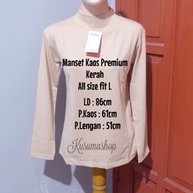 Manset Kaos bahan Rayon Premium size L