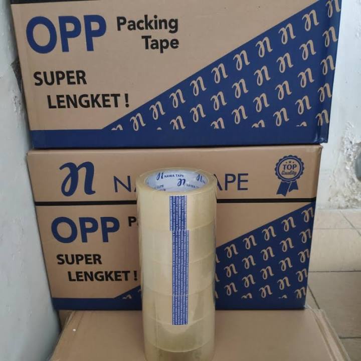 

Lakban Packing Bening Dan Coklat Ukuran 48 mm X 110 Yard Kuat Dan Tidak Mudah Putus