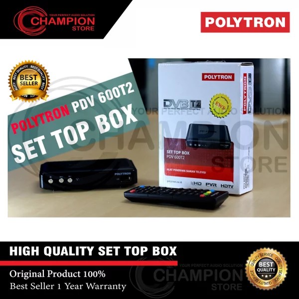 Jual DECODER SET TOP BOX POLYTRON PDV 600T2 Shopee Indonesia