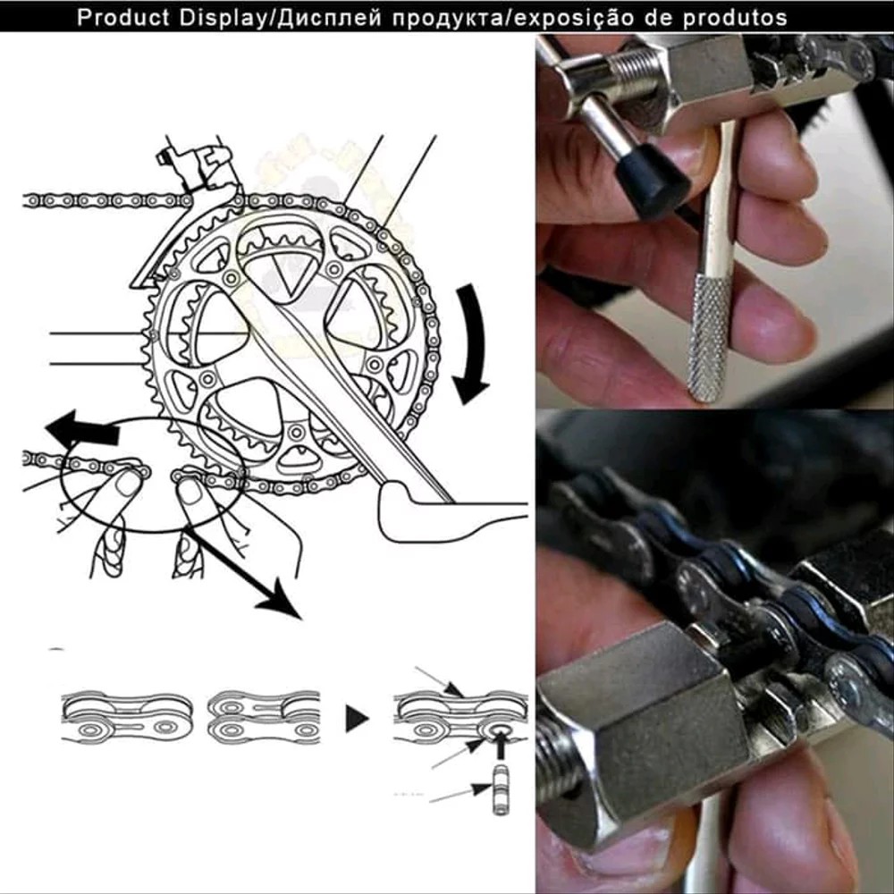 Alat Pemotong Rantai Sepeda Chain Breaker - Silver