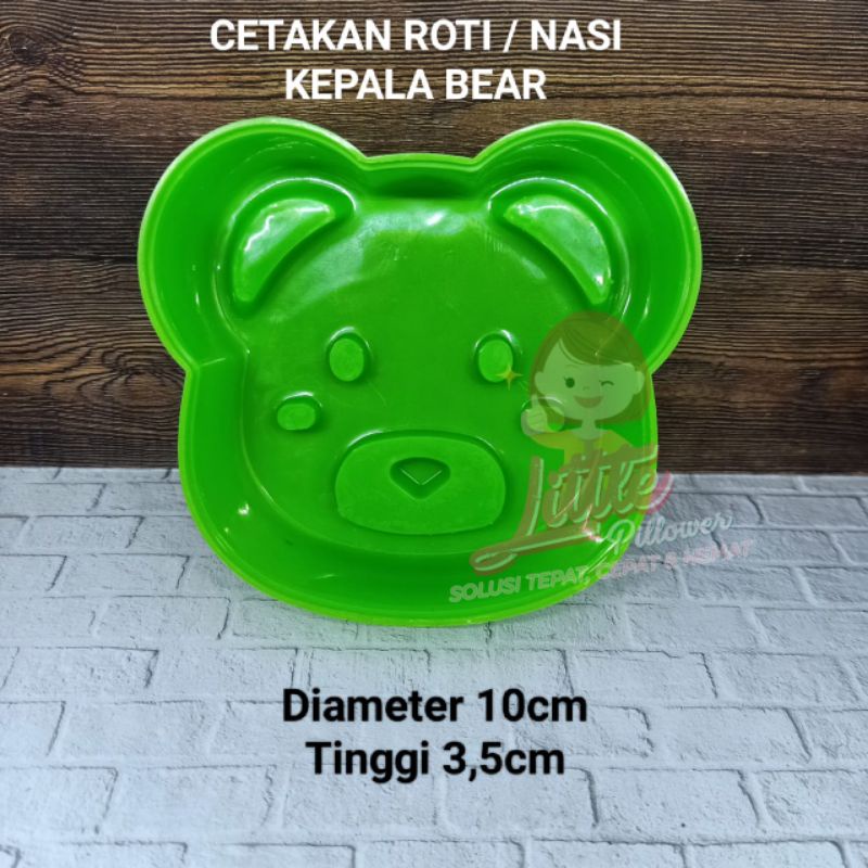 Cetakan Nasi Bento Kepala Bear - Rice Mold - Cetakan Roti Karakter