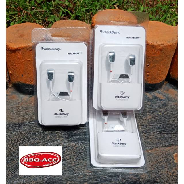 Blackberry BB Headset + Tombol Terima Telpon Jack 3. 5mm  Handsfree Klasik Earphone