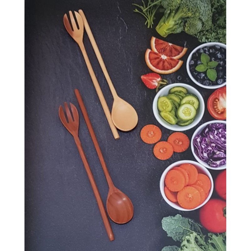 Sendok Garpu Spork / Set Sendok Garpu Makan / Alat Makan Kayu / Handmade / Ecofriendly / Food Grade