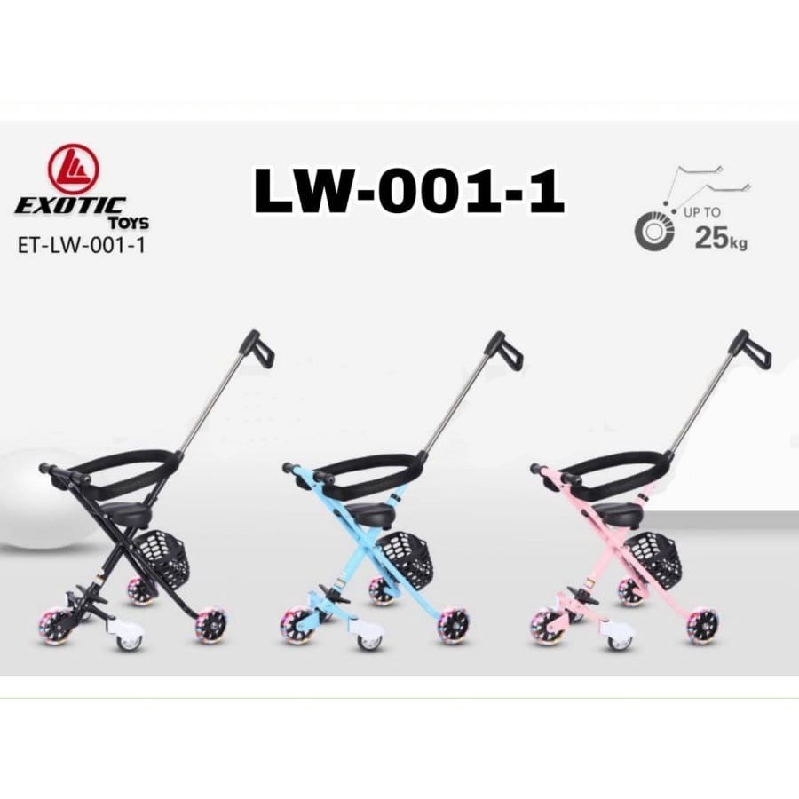 EXOTIC MAGIC STROLLER ET LW 105 Kursi Dorong Anak Jok 2 Arah (Hadap Depan dan Hadap Pendorong )  EXOTIC ET LW 101 EXOTIC ET LW 001-1