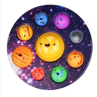 Simple Dimple Moon Planet Galaxy Fidget Toy Pop It Squishy Mainan Anak Viral Simpel Dimpel Tata Surya Sultan Kids Toys