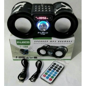Multi Portable music box kotak musik player Speaker aktif teropong Mp3 Fleco with usb sd card