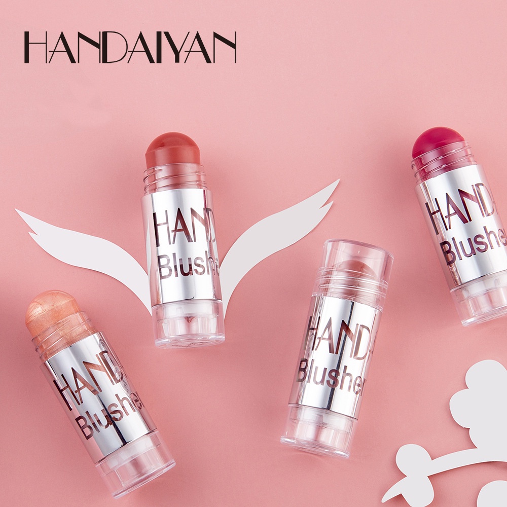 HANDAIYAN Blush Stick Contouring Makeup Face Brightener Concealer Blush Highlighter Face Primer Bronzer Face Pen-Blush Strip Cream Blush Stick Rouge