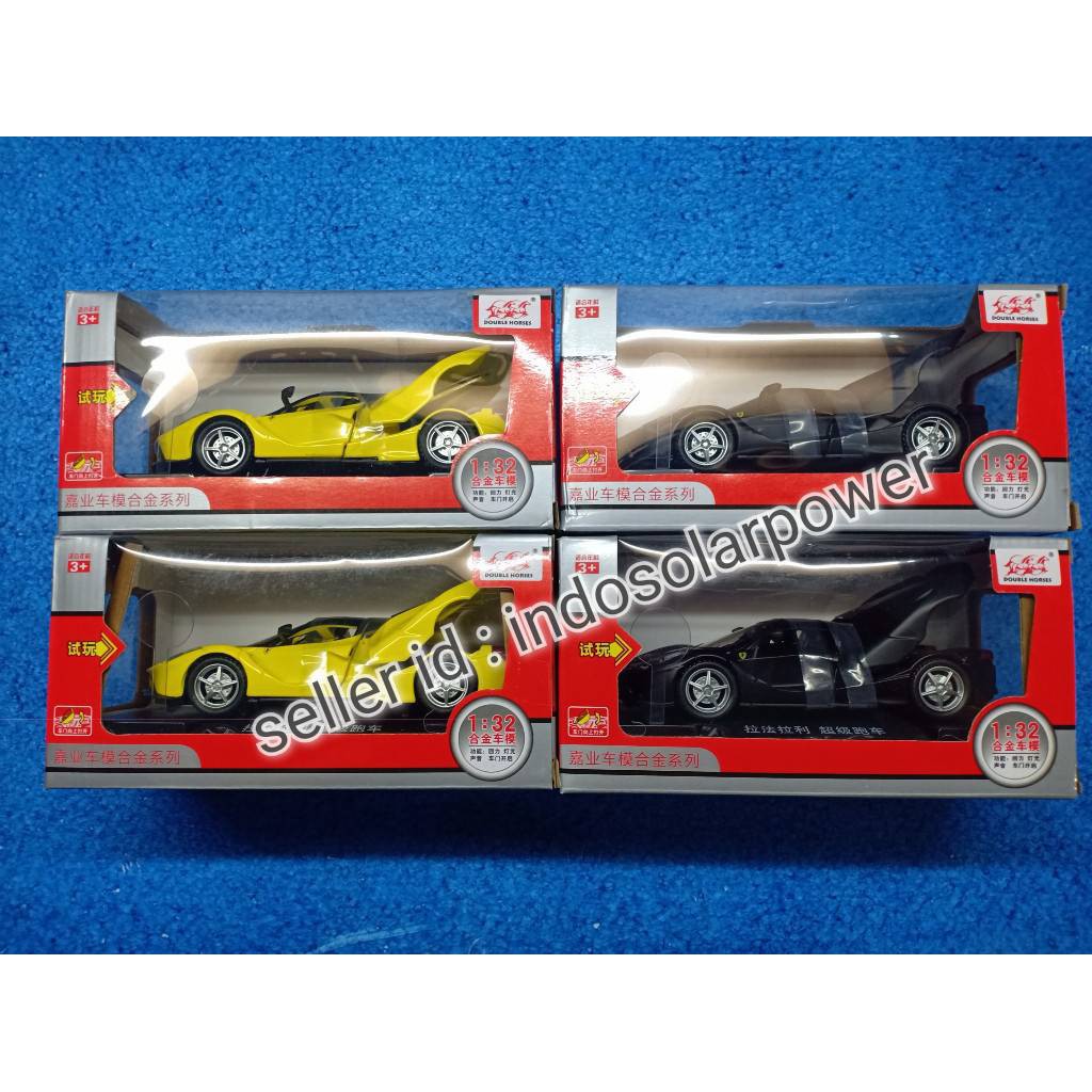 Diecast Ferrari Raphael 1:32 super hyper sports not LaFerrari Aperta 2 pintu terbuka + suara