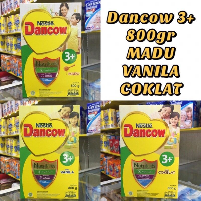 

Dancow 3+ 800gr Madu Vanilla Coklat