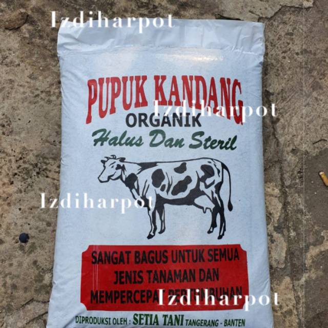 Pupuk kandang sapi organik halus - gojek saja