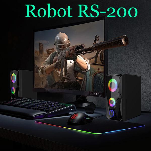 ROBOT Speaker LAPTOP DAN SPEAKER KOMPUTER RS200 Multimedia Portable Music Speaker Gaming - Garansi Resmi 1 Tahun