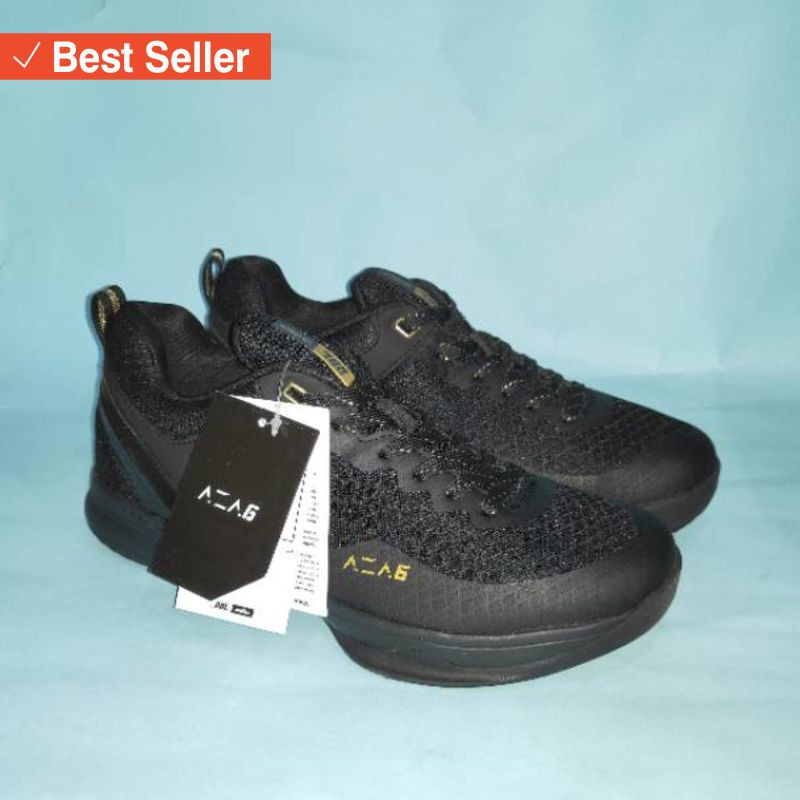 Sepatu Sport Olahraga murah awet kuat / Sepatu Basket Ardiles DBL AZA6 Aza 6 (Hitam/Emas)