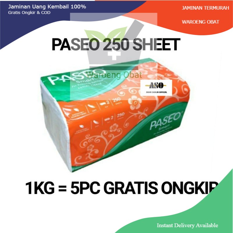 GROSIR tissue / tisu paseo smart 250 sheets facial tissue