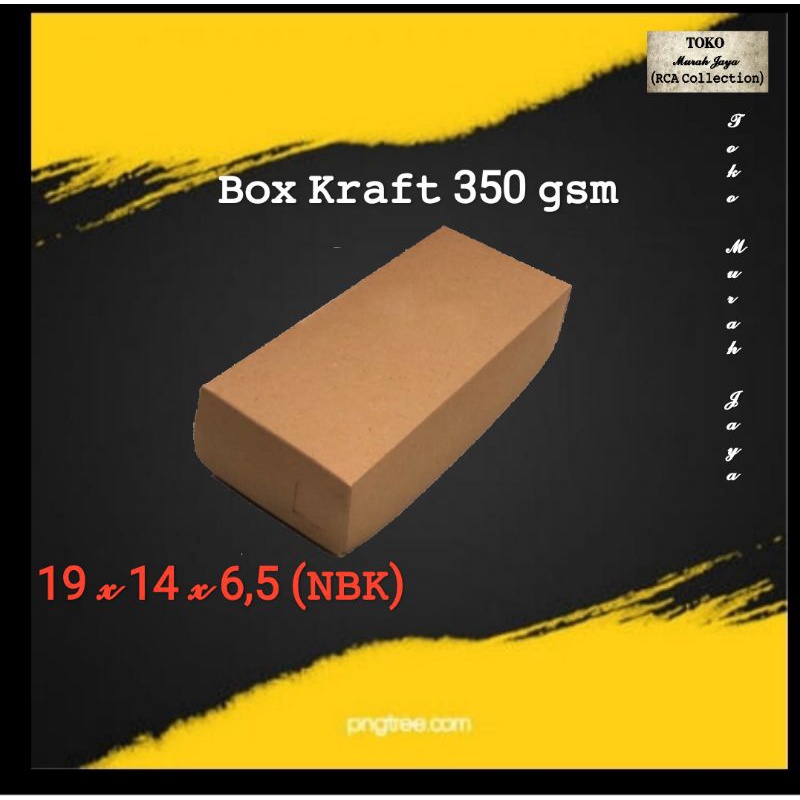 

(Box murah) Box Kraft coklat ukuran 19 x 14 x 6,5 (NBK). cocok buat packing, snack, kue, roti dll