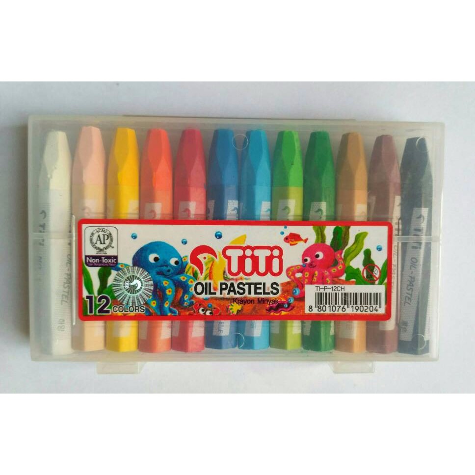 

Crayon Titi Oil Pastels 12 Warna