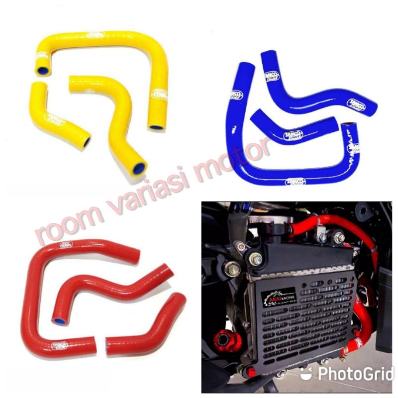 SELANG RADIATOR SAMCO SPORT SELANG RADIATOR VARIASI PNP YAMAHA NMAX OLD NMAX NEW AEROX