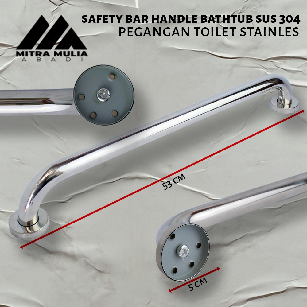 Handle Pegangan Bathup SUS 304 |Pegangan Bathub Kamar Mandi Stainless - 50 CM